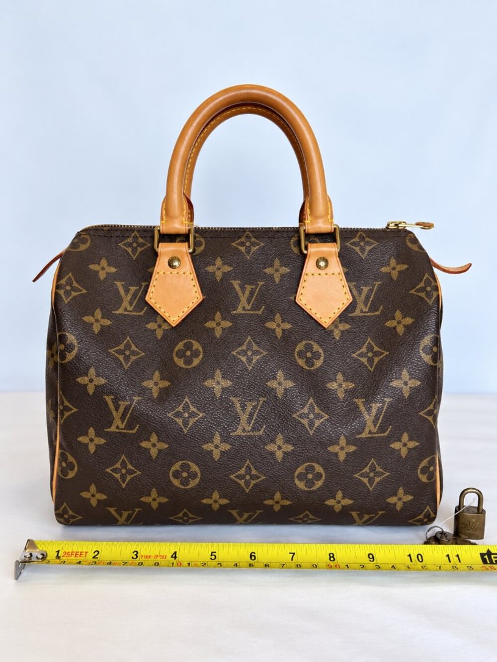 Authentic Vintage Louis Vuitton Speedy 25 Brown Canvas